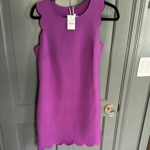 Elegant Purple Sleeveless Dress